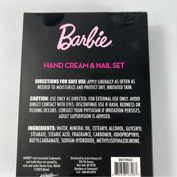 Barbie Strawberry Hand Cream And Nail File Nail Clipper Set NIB - Picture 5 of 5
